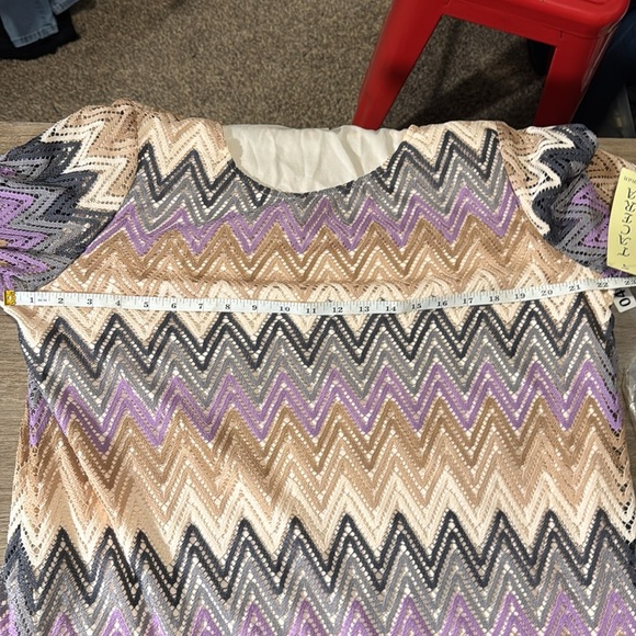 Crochet knit dress 2X  by Tacera NWT Plus size Boho midi 18/20‎ - Picture 9 of 10